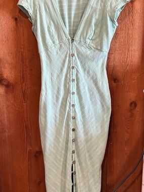 Free People Light Mint Green Midi Dress